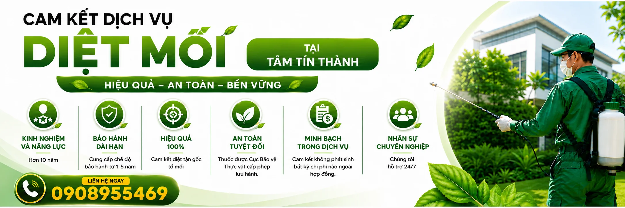 cam kết diệt mối tại Tâm Tín Thành